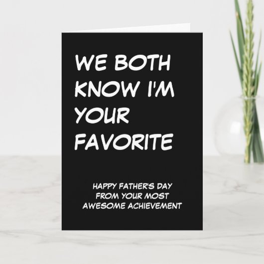 Fijne vaderdag van je Geweldige kind Kaart (Voorkant)