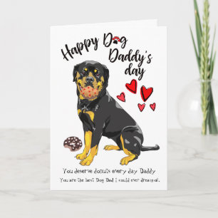 Fijne Vaderdag van je liefdevolle Rottweiler Kaart