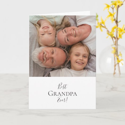 Fijne Vaderdag voor de beste opa ooit! Kaart (Gele Bloem)