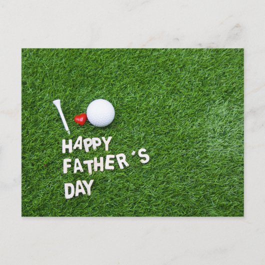 Fijne Vaderdag voor golfer Briefkaart (Voorkant)