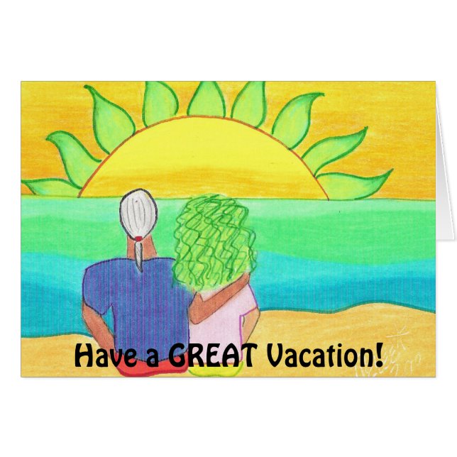 Fijne vakantie! (Voorkant Horizontaal)