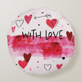 Fijne Valentijn dag Rond Kussen