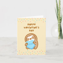 Fijne Valentijn XOXO Hugs en Kisses Sloth