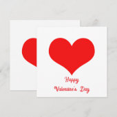 Fijne Valentijnsdag 2025 Aangepast Knuffel Rode Ha Feestdagenkaart (Voorkant / Achterkant)