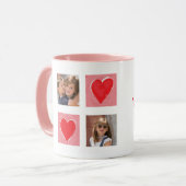 Fijne Valentijnsdag 2 Foto Aangepaste Mok (Voorkant links)