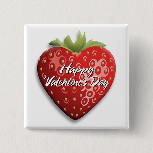 Fijne Valentijnsdag 8 Button (Voorkant)