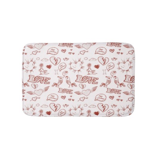 Fijne Valentijnsdag Badmat (Voorkant)