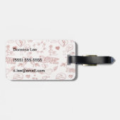 Fijne Valentijnsdag Bagagelabel (Achterkant horizontaal)