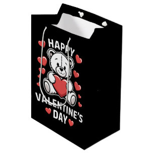 Fijne Valentijnsdag Beer Vday Medium Cadeauzakje