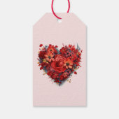 Fijne Valentijnsdag | Bloemenhart | Aangepast Cadeaulabel (Achterkant)