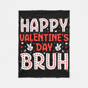 Fijne Valentijnsdag Broer Hart Liefde Valentijn Jo Fleece Deken