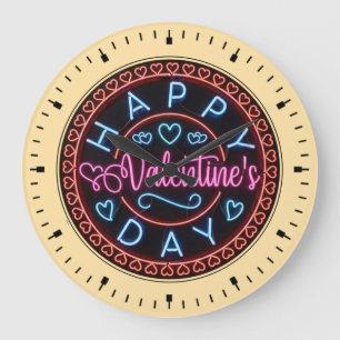 Fijne Valentijnsdag Cirkelontwerp-67128 Grote Klok
