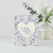 Fijne Valentijnsdag doodles! Feestdagenkaart (Staand voorkant)