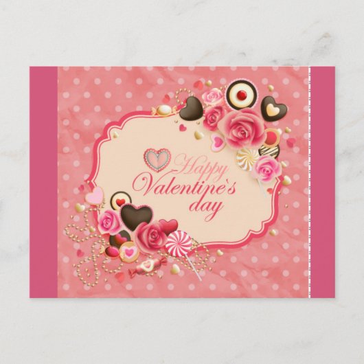 Fijne Valentijnsdag! Feestdagenkaart (Voorkant)