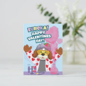 Fijne Valentijnsdag! Feestdagenkaart (Staand voorkant)