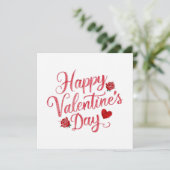 Fijne Valentijnsdag Feestdagenkaart (Staand voorkant)