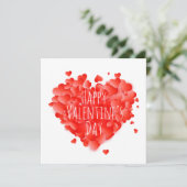 Fijne Valentijnsdag Feestdagenkaart (Staand voorkant)