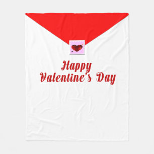 Fijne Valentijnsdag Fleece Deken