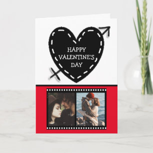 Fijne Valentijnsdag Fotocard Filmstrip Hart Kaart
