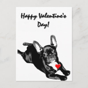 Fijne Valentijnsdag Franse Bulldog briefkaart