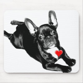 Fijne Valentijnsdag Franse Bulldog mousepad Muismat