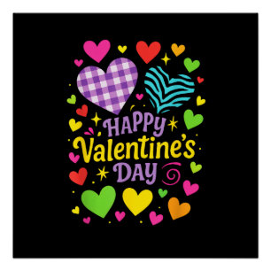 Fijne Valentijnsdag - Harten Liefde Perfect Poster