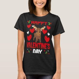 Fijne Valentijnsdag Hoogland Koe Hart Liefde Anima T-shirt