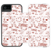 Fijne Valentijnsdag Incipio iPhone Portemonnee Hoesje (Agenda Open)