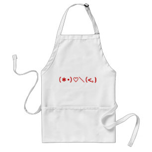 Fijne Valentijnsdag / Japanse moties Standaard Schort