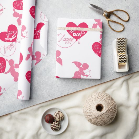 Fijne Valentijnsdag Je bent mijn engel Cadeaupapier (Crafts)