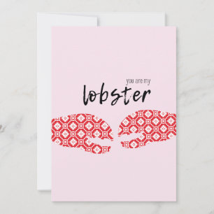 Fijne Valentijnsdag Kaart   Jij bent mijn kreeft!
