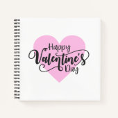 Fijne Valentijnsdag Kalligrafie | NOTITIEBOEK (Voorkant)