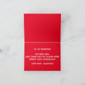 Fijne Valentijnsdag, kat en hond Bedankkaart (Binnen)