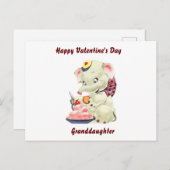 Fijne Valentijnsdag kleindochter Briefkaart (Voorkant / Achterkant)