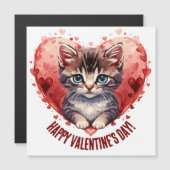 Fijne Valentijnsdag Kleine Kitten met Hart (Voorkant / Achterkant)