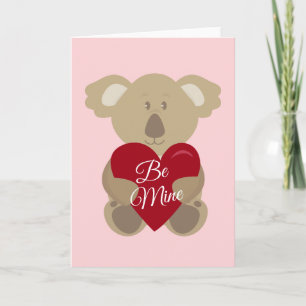 Fijne Valentijnsdag Koala Liefde Kaart