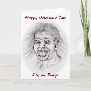 Fijne Valentijnsdag! Kus me! Feestdagen Kaart