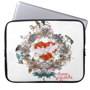 Fijne valentijnsdag laptop sleeve