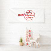 Fijne Valentijnsdag Liefde 4x10 Vinyl Banner (Insitu)