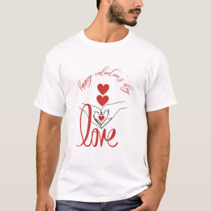 Fijne Valentijnsdag - Liefde - hart en handen T-shirt