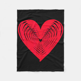 Fijne Valentijnsdag Liefhart  Fleece Deken