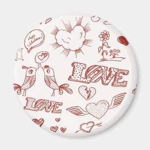 Fijne Valentijnsdag Magneet