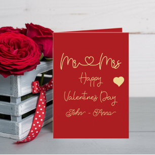 Fijne Valentijnsdag meneer en mevrouw Feestdagen Kaart