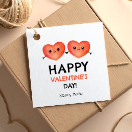 Fijne Valentijnsdag met baby hart vrienden Bedankjes Labels