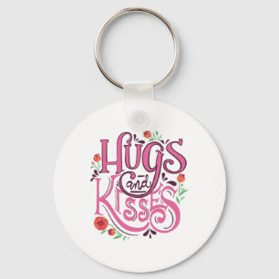 Fijne Valentijnsdag met handschoenen en kussen Sleutelhanger