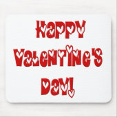 Fijne Valentijnsdag met Hartjes Muismat (Voorkant)