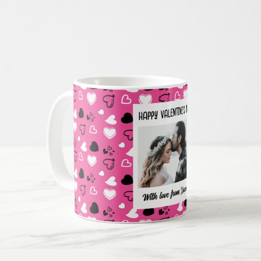 Fijne Valentijnsdag met liefde Koffiemok (Voorkant links)