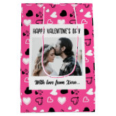 Fijne Valentijnsdag met liefde Medium Cadeauzakje (Achterkant)