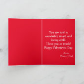 Fijne Valentijnsdag, mijn kind Kaart (Binnen)