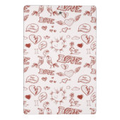 Fijne Valentijnsdag Mini Klembord (Achterkant)